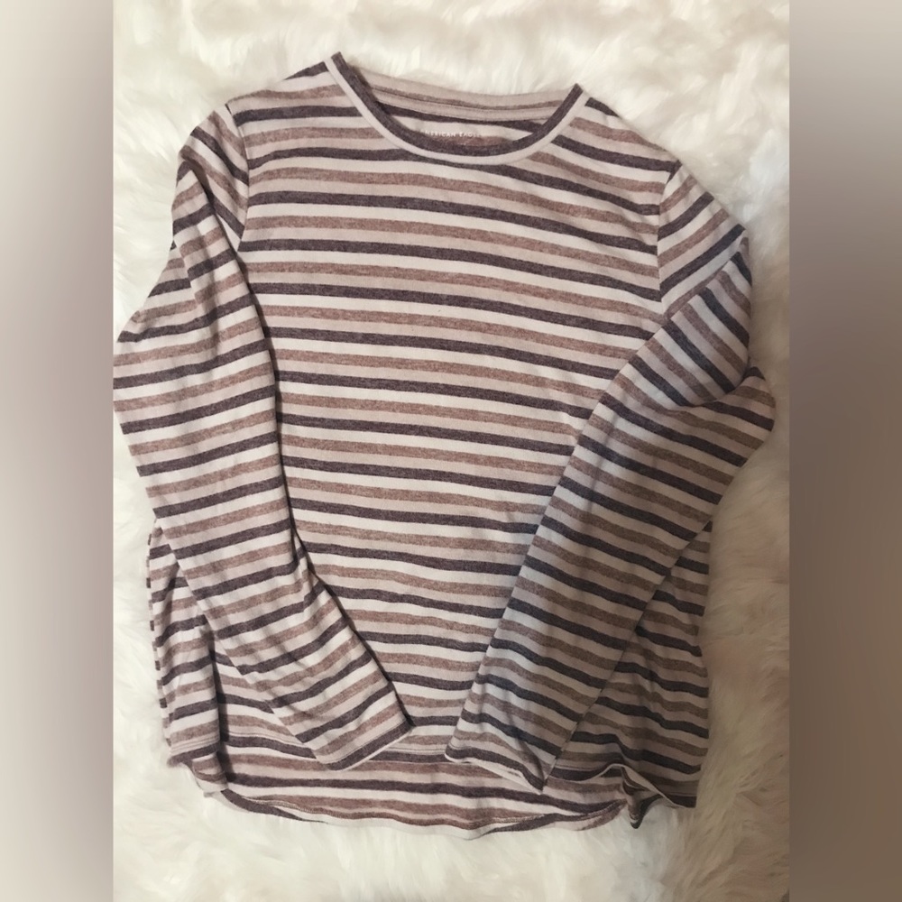 ae soft striped long sleeve